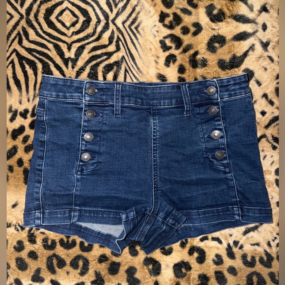 American Eagle Outfitters Dark Blue Jean Shorts